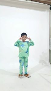 Kiminori NIKO.PP Setelan Baju Tidur Anak Laki-Laki Lengan Panjang