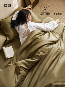 Q21 | Hypoallergenic Plain Color Four-Piece Bedding Set