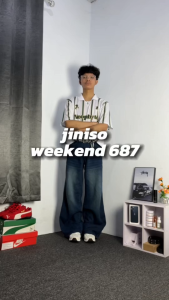 JINISO - Denim Oversize Baggy Loose Jeans Pria 687