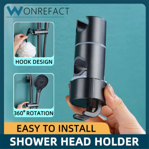 Shower Head Bracket Stainless Steel Shower Head Adjustable Shower Rack Bracket Universal Toilet Accessories With Hook Bathroom