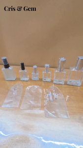200pcs Shrink Wrap Plastic Packaging Shrinkable Plastic Sealer Film for Square Spray Perfume Bottle