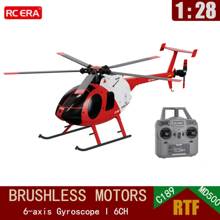 JDD【In stock】【Original Available】New RC ERA 1:28 C189 Bird RC Helicopter TUSK MD500 Dual Brushless Simulation Model 6-Axis Gyro Simulation Model Toys