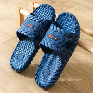 Summer Home Indoor Bathroom Anti-Slip Soft Bottom Couple Smell-Proof Slip-On Shoes Men Women Cotton Slippers Comfortable