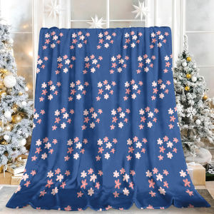Beast Kingdom | Blush Floral Scattered Premium High-Quality Microfiber Fleece Blanket Great for Black Friday Cyber Monday Holiday Deals