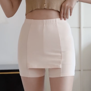 กางเกงขาสั้น กันโป๊ กางเกงซับใน ขาสั้น กางเกงกันม้วนกระชับสัดส่วน ผ้า2ชั้น กางเกงซับใน NY110