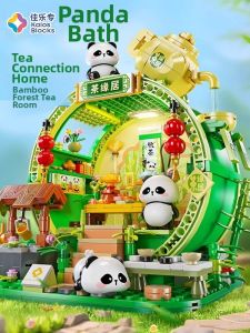 Kalos Blocks | Panda Bamboo House Intellectual Educational Building Blocks