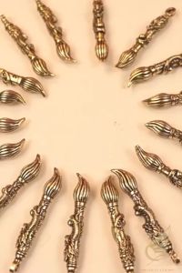 Móc Khóa Phong Thủy Bút Văn Xương Khắc Rồng Cầu Công Danh Tài Lộc Bằng Đồng Thau - Đồ Đồng Thuận Tâm