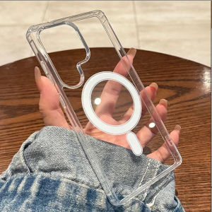 Transparent Acrylic Magnetic Case for Samsung S26 S25 S24 Ultra S22 S23 FE A26 A16 A15 A55 A35 A57 A37 A17 A07 A56 Clear Cover