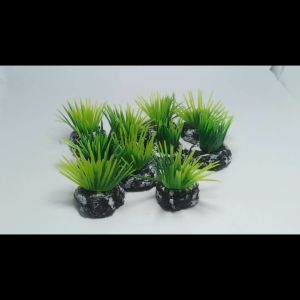 Rumput Bunga Plastik Sintetis Hiasan Aquarium Tebing Batu Dekorasi Pohon Daun Tanaman Aquascape Pohon Kelapa Kembang B1