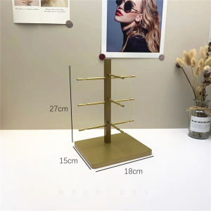 Luxury Sunglasses Display Stand Metal Storage Holder for Optician Shop Baking Paint Props Eyewear Shelf Commercial Office Furniture