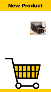 Klaz 6.5L iter Air Fryer Digital Touch Screen Black Alat Pemanggang Tanpa Minyak Air Fryer Warna Hitam 6.5Liter Dengan Glass Window