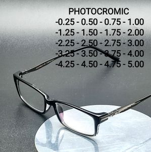 frame kacamata photocromic minus cylinder anti radiasi pro design frame kacamata laki laki metal frame Eyewear glasses lensa plastik