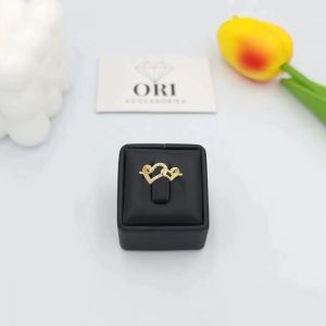 Nhẫn nữ Freesize trái tim Double Heart thời trang xinh xắn ORI ACCESSORIES N035