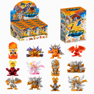 KAYOU | Kayou Digimon Agumon Birdramon Angemon Rubber Figurine Dimensional Evolution Series Anime Character Model Decoration Collection