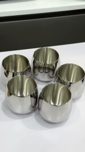 Cốc uống nước cốc inox 316 Oyatton đúc nguyên khối cao cấp cốc inox hình quả trứng ly inox chén chưng yến đồ hấp trứng