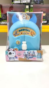 Mainan Anak MEDICAL BACKPACK BLUE COW 2IN1 JM11515 Mainan Dokter Medical Alat Kedokteran Anak Mainan Anak Perempuan - Mainan Anak Laki Laki