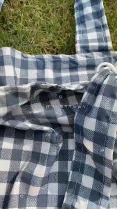 เครื่องกระเป๋าลายสก๊อต สีเทา ตารางใหญ่ 🐈⬛ 🎱 ⟢