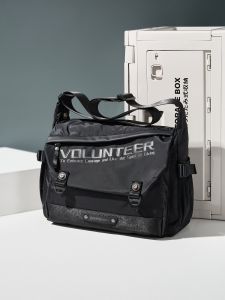 Volunteer | Túi đeo chéo nam Huadu Oxford Túi đeo vai đơn Túi đi làm thường ngày Túi đựng máy tính 16 inch Túi đeo chéo bằng vải Oxford