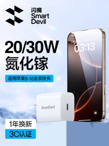 Flash Devil 30W Fast Charging Type-C Plug Set Compatible with Apple iPhone 15 pro Max And iPhone 16 Nitrogen Gallium Phone 13 Tablet 14 PD Data Cable