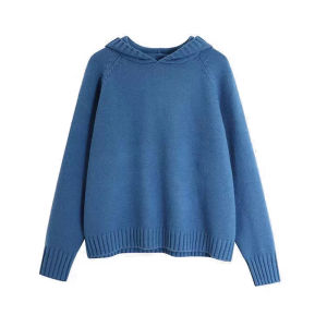 YUEZHONGWEI | New Year Red Casual Hooded Sweater Thick Knitwear