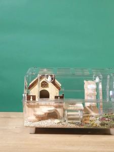 Hamster Cage Large House Acrylic Hamster House Savic Hamster Cage Large Wear-Resistant and Durable Transparent Acrylic Special 仓鼠笼
