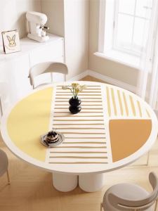 Waterproof Oil-resistant Heatproof Insulation Tablecloth Leather Material
