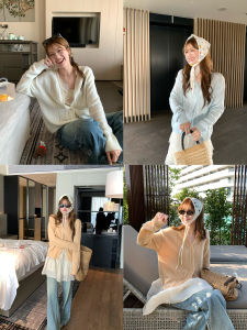 Lace Collar Hollow Out Knitwear