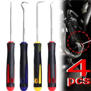 4pcs Car Oil Seal Hook Puller Heterotypic Bicycle Seal O-Ring Tower Base Spring Disassembly Tools Portable Line Maintenance Hook
