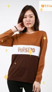 US ladies M-4XL Sweater Blouse Lengan Panjang Wanita Women Long Sleeve Comfortable Tops Plus Size 2147023 2147024 2147025