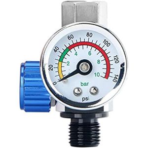Regulator Dan adaptor kompresor angin Air Regulator Manometer Gauge High Quality Spray Paint Gun & Adapter Pneumatic berfungsi untuk memisahkan antara air dan minyak juga udara pada kompresor angin