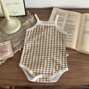 Sonkpuel | Baby Boy Infant Summer Sleeveless Bodysuit Camisole Romper Thin Outwear Crawling Jumpsuit