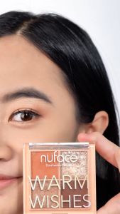 Nuface Eyeshadow Makeup Palette 4 Warna | Pigmented Glitter | Kosmetik Mata Nu Face