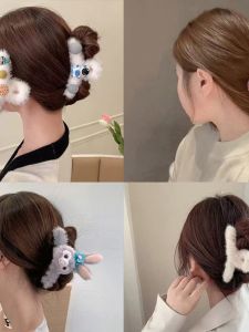 Kẹp Tóc Gấu Dễ Thương Hình Cá Mập Cỡ Lớn Bằng Vải Nhung Cho Bé Gái Phụ Kiện Tóc Thời Trang Mùa Hè 2023 Kẹp Tóc Hình Động Vật