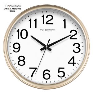 TIMESS | Quiet Year-round Calendar Wall Clock for Living Room