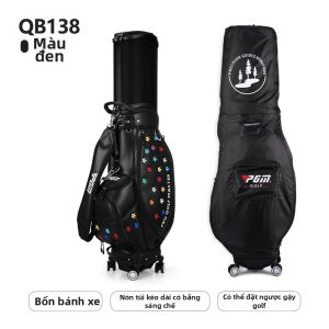 PGM | Túi Du Lịch Golf Cho Nữ Chống Nước Mở Rộng Có Vỏ Cứng 4 Bánh Xe Trượt Mượt