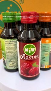 #10+1 ขวด 490 บาท ตรา MIW มิว Lot ใหม่ น้ำหวานเข้มข้น ราสเบอรี่ น้ำตาลสด ลิ้นจี่ คาราเมล ใบเตย