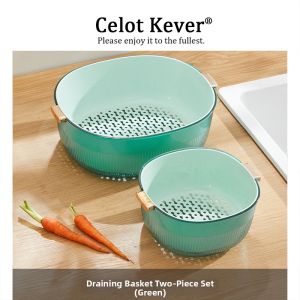 Drainage Double-layered Vegetables Washing Basin