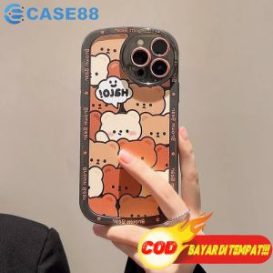 Case Samsung A02S A03S A12 F12 M12 A13 Lite 4G A23 A22 M32 4G Casing Silikon Tpu Motif Kartun BROWN BEAR Premium With pelindung kamera