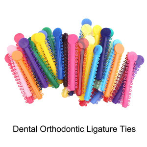 1040Pcs/40Sticks Dental Orthodontic Elastic Ligature Ties Colorful Bands for Dentistry Brackets Braces Ortho Treatment Material
