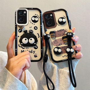 แสนสนุก เคส Phone Case OPPO A5X A5 OPPOA5X OPPOA5 5G 4G การ์ตูนน่ารักใหม่ก้อนกาแฟรูปสัตว์รูปสุนัขลูกบาศก์ตุ๊กตาสายคล้องแบบมี เคสโทรศัพท์ กันกระแทก2025