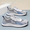 Yearcon Men's Running Shoes Breathable Mesh Thin Style Sporty Low Cut Synthetic Leather And Fabric Upgraded Spring 2024. 