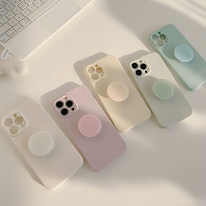 เคสโทรศัพท์พร้อมGripสําหรับiPhone 16 15 14 13 12 11 Pro Maxนุ่มกันกระแทกสีพาสเทลน่ารักสาวของขวัญ