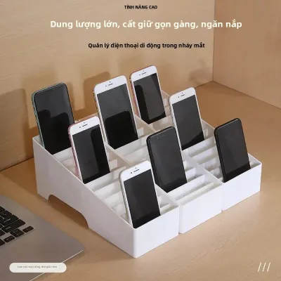 Hộp Đựng Điện Thoại Di Động Đa Ngăn Di Động Bằng Nhựa Có Giá Để Thẻ Điện Thoại Một Tầng Dùng Cho Văn Phòng Họp Hành Dành Cho Doanh Nghiệp