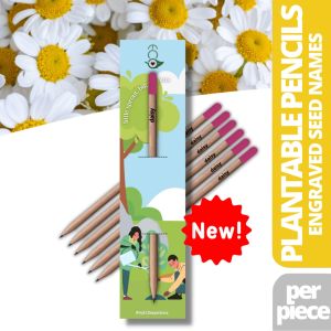 Ecò Plantable Pencil (Sprout) Flower Herb & Vegetable Seeds Eco-Friendly Organic Sunflower Daisy Flowers