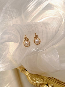 ต่างหูไข่มุกธรรมชาติ Polaroid Originals DIY ดีไซน์เล็กน้อย S925 เงินเข็ม ต่างหูสำหรับผู้หญิง ดีไซน์เก๋ไก๋ สร้อยคอแบบใหม่