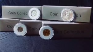 20Pcs 46mm Coin Capsules with Foam Gasket and Clear Plastic Storage Organizer Box Coins Collector adjustable size Case Holder
