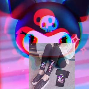 LEGGING ANAK KARAKTER MOTIF KUROMI MAGIC UMUR 0-12 TAHUN