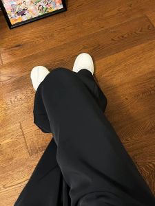 Extended 180cm High Waist Straight Leg Slim Fit Floor Length Suit Pants Womens Spring Autumn Long Trousers Korean Style