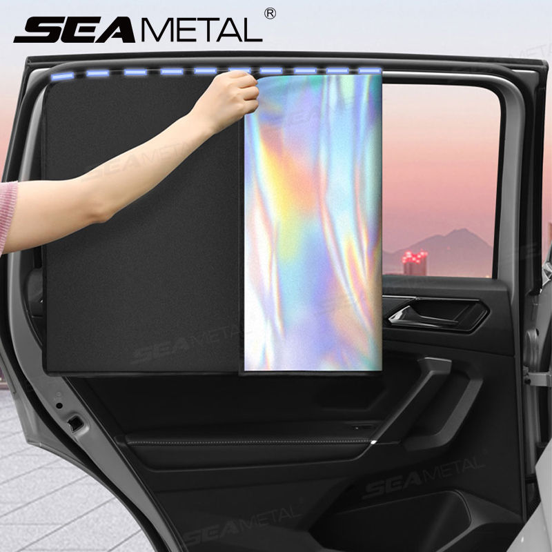 SEAMETAL Magnetic Car Side Window Sunshade Curtain, Summer UV Protection Cooling Sun Shades For Front & Rear Auto Window Accessories
_voghion.com