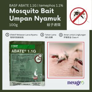 BASF Abate 1.1G (100g/Pack) Umpan Larva Nyamuk Ubat Jentik-Jentik Mosquito Larva Bait 蚊子孑孓诱饵剂